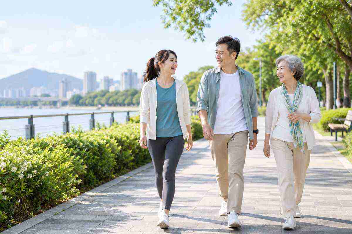 成年男女與中高齡族群日常步行情境