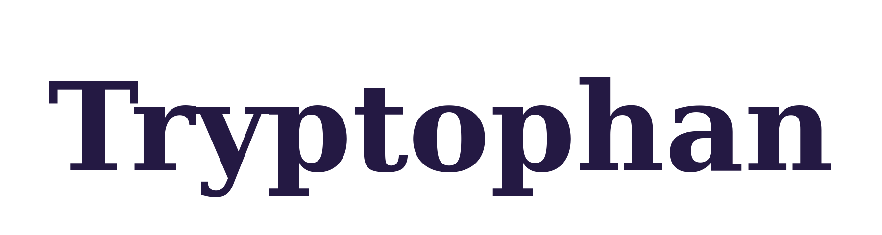 Tryptophan 色胺酸文字識別