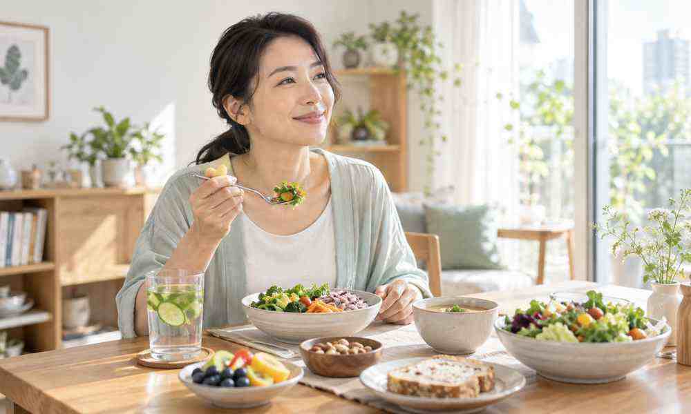 成年人日常均衡飲食與膳食纖維補充情境