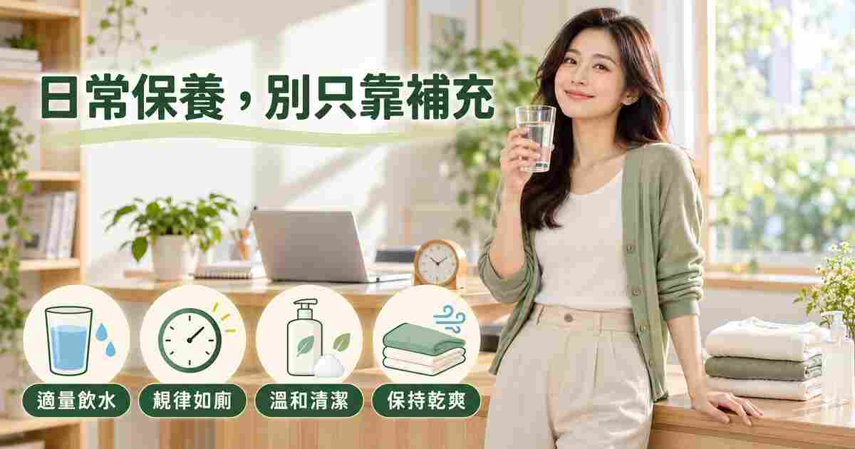 女性日常飲水規律如廁與保持乾爽的私密保養習慣