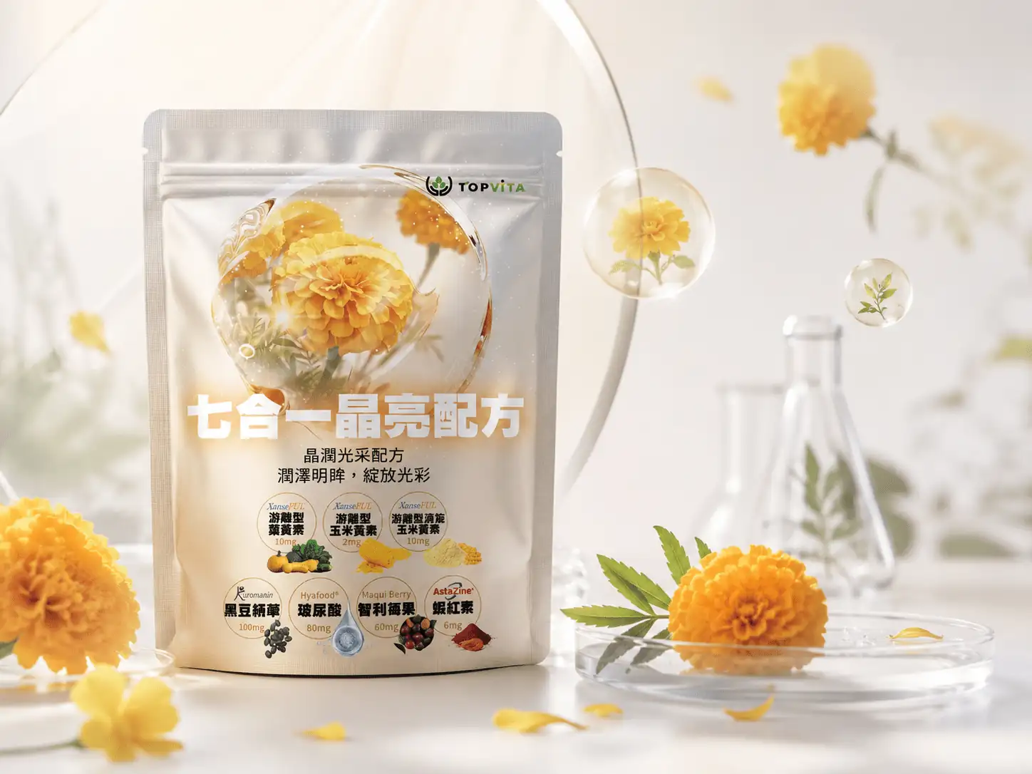 TOPVITA 七合一晶亮配方品牌原料