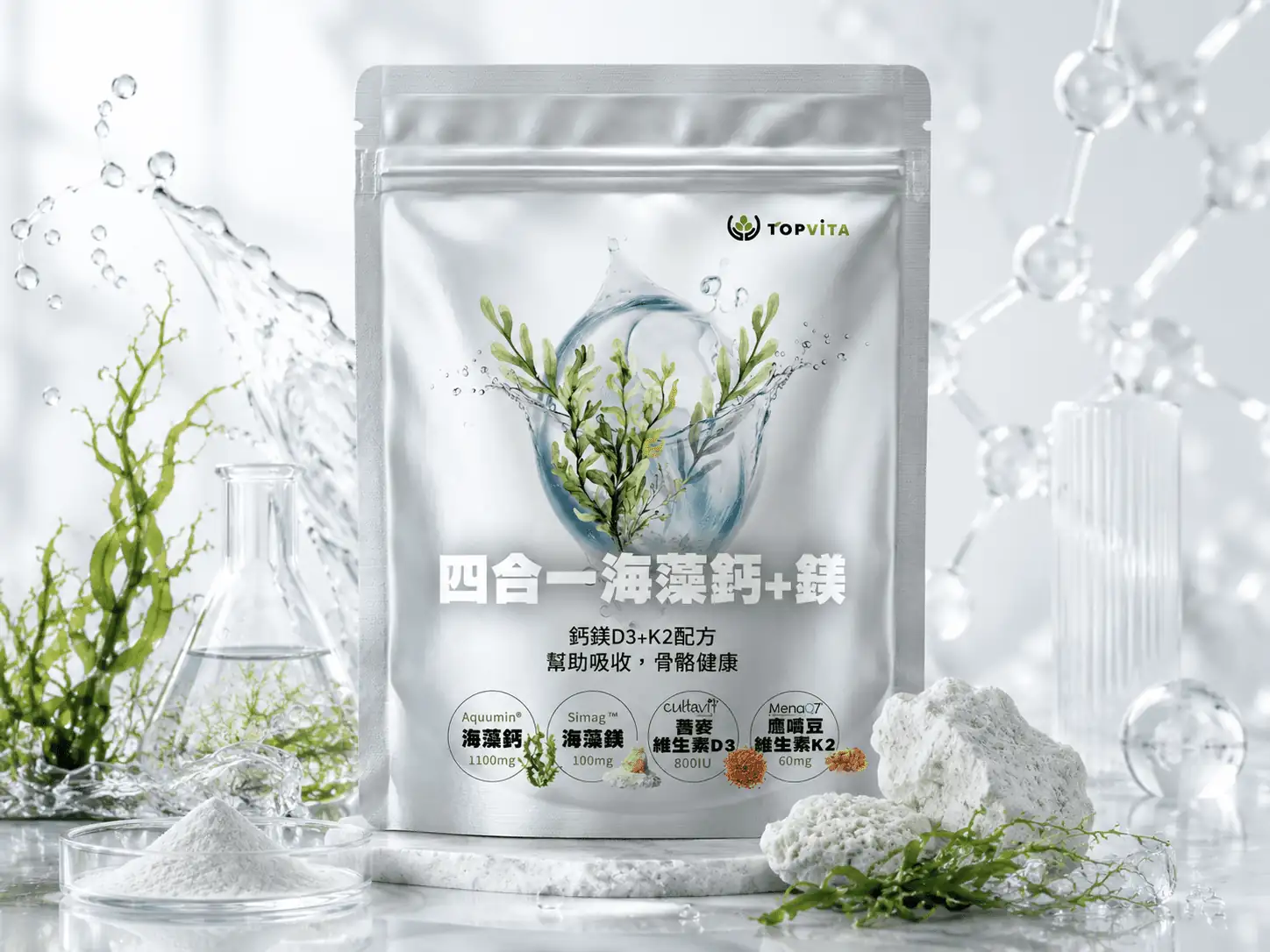 TOPVITA 四合一海藻鈣加鎂品牌原料